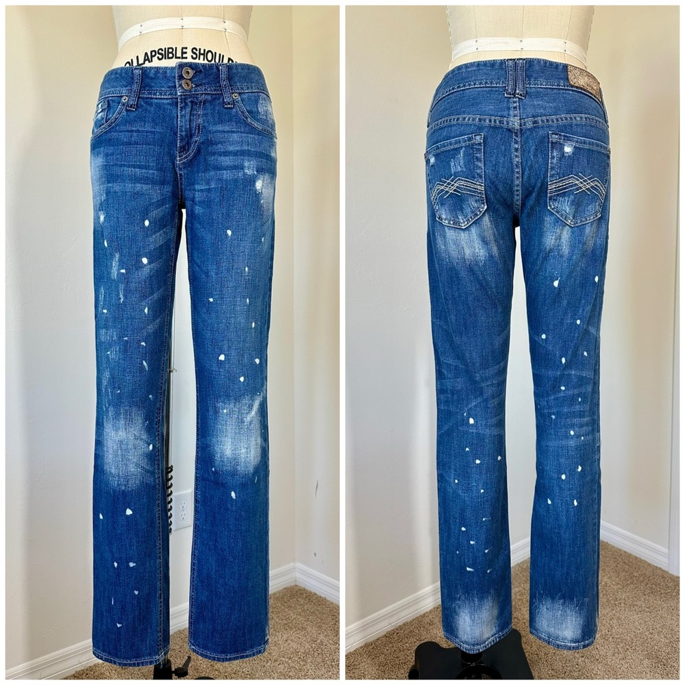 Vintage 2000’s EXPRESS Distressed Low Rise Boyfriend Jeans